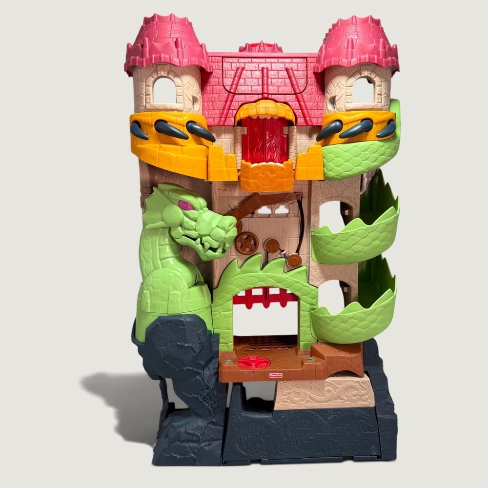 Fisher-Price Imaginext Dragon World Fortress P3787 Discontinued 2009 Works